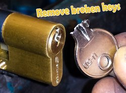 remove broken keys